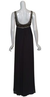 Marchesa Notte Enchanting Beaded Silk Gown Dress 6 New