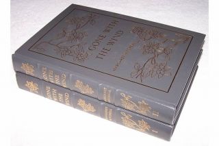 Gone with The Wind Margaret Mitchell Easton Press Leather HC 2 Volumes