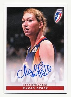 2007 WNBA Autograph Margo Dydek Connecticut Sun Poland Tallest Player