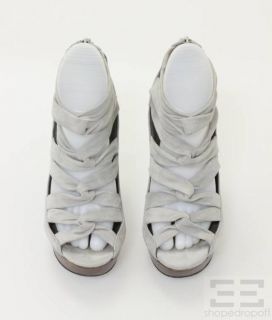 Maria Sharapova by Cole Haan Grey Suede Platform Heels Size 8B
