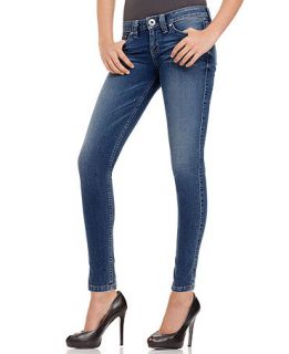 GUESS? Jeans, Power Skinny Medium Wash   Womens Jeans