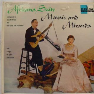 Marais and Miranda Africana Suite LP VG DL 9047 Mono 1957 Record