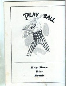 3034. 1943 Baseball All Star Game Program at Shibe Park, Philadelphia