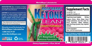 Raspberry Ketone Lean New Top Weight Loss Fat Burner Liquid Drops 2FL