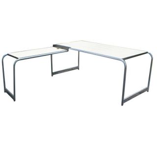 Marcel Breuer Style Mid Century Modern Desk Return