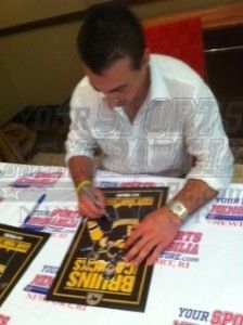 Brad Marchand Bruins Bruins Signed GM 4 Playoff Poster