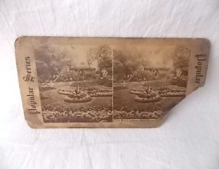 Old Stereoview Union Mound Soldiers Home Dayton Ohio
