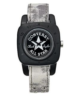 Converse Watch, Unisex 1908 Premium White Vintage Wash Canvas Strap
