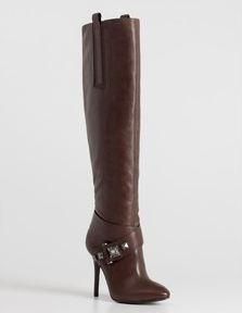 298 New Guess by Marciano Lata Brown Leather Boots Shoes 7