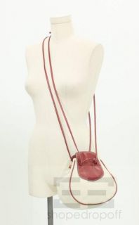 Veneta Vintage Beige & Red Canvas Marco Polo Drawstring Shoulder Bag