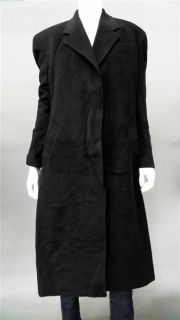 Jacob Siegel Ladies Womens 12 Wool Coat Navy Solid Jacket Designer