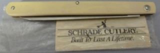 Schrade USA model # 105 Stainless Steel Fruit Knife, Folding Schrade