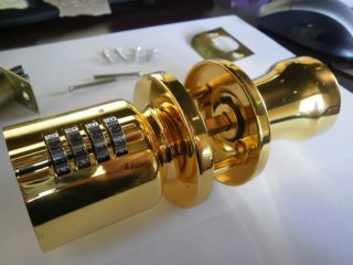 New Lockbox Door Knob Combination Lock Keyless Entry Custom Mechanical