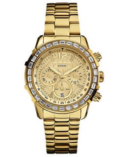 GUESS Watch, Womens Chronograph Gold Tone Stainless Steel Bracelet