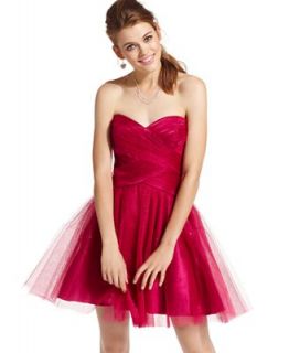 Roberta Juniors Dress, Strapless Sweetheart Tulle