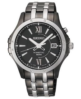 Seiko Watch, Mens Le Grand Sport Kinetic Two Tone Stainless Steel