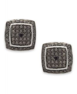Victoria Townsend Sterling Silver Earrings, Black Diamond Accent