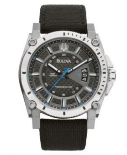 Bulova Accutron Watch, Mens Swiss Chronograph Curacao Black Rubber