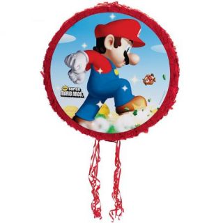 Super Mario Bros 18 Pull String Pinata Birthday Party