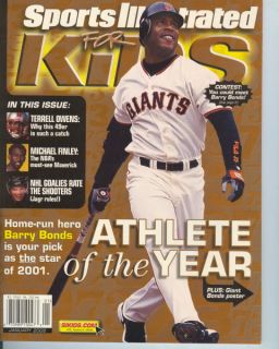 2002 Sports Illustrated for Kids Barry Bonds SF Giants
