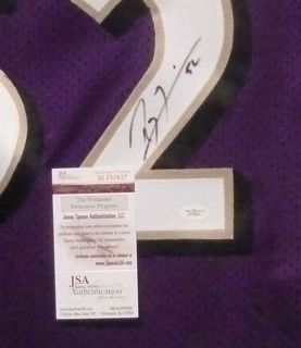 Ray Lewis Autographed Signed Baltimore Ravens Purple Size XL Jersey w