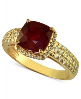 Effy Collection 14k Rose Gold Ring, Ruby (12 5/8 ct. t.w.) and Diamond