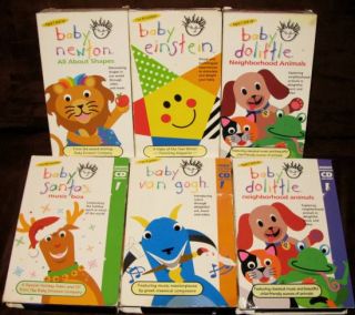 Lot of 5 Baby Einstein VHS Tapes