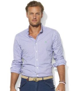 Polo Ralph Lauren Shirt, Custom Fit Checked Broadcloth Shirt