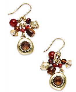 Lauren Ralph Lauren Earrings, Antique 14k Gold Plated Multi Bead