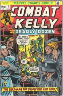 Combat Kelly Comic Book 7 Marvel Comics 1973 Fine