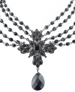2028 Necklace, Jet Black Cross Pendant   Fashion Jewelry   Jewelry