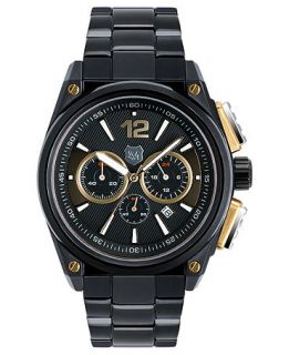 Andrew Marc Watch, Mens Chronograph GIII Racer Black Ion Plated