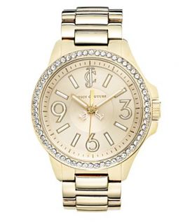 Juicy Couture Watch, Womens Jetsetter Gold tone Stainless Steel