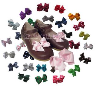 babies for big girls non squeaky mary jane with u choose bow c olor