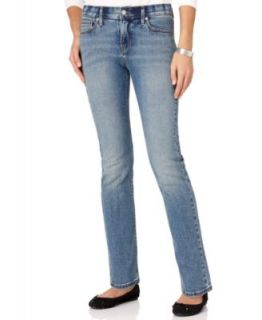 Levis Petite Jeans, 512 Slimming Straight Leg, Barely Blue Wash