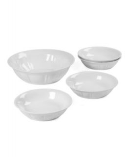Mikasa Dinnerware, Set of 4 Antique White Cereal Bowls   Casual