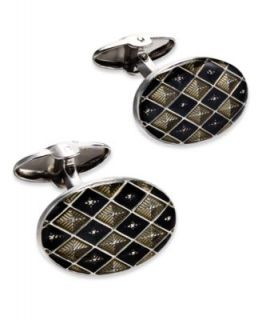 Tommy Hilfiger Cuff Links, Stainless Steel Navy Blue Star Cuff Links
