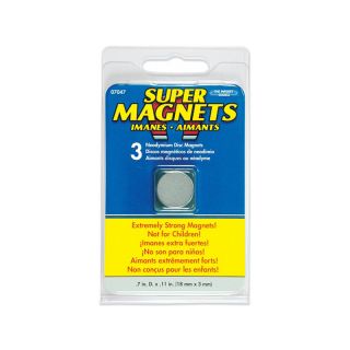 Master Magnetics 07047 18x3mm Neodymium RARE Earth Magnet 3 Pack