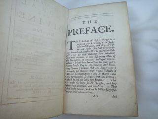 Moral Divine Antique Book C 1679 Matthew Hale 17th Century N R