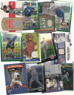 Baseball Collection Game Used Lot Auto Patch Jersey 1 1 Autograph