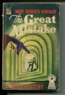 The Great Mistake Mary Roberts Rinehart Fr Dell Mapback 1940s Fr