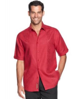 Cubavera Shirt, Palm Leaf Shirt   Mens Casual Shirts