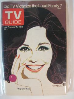 TV Guide May 19 25 1973 Mary Tyler Moore by Amsel Richard Boone Brady