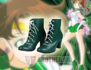 Me™ Sailor Moon Sailor Jupiter Anime cosplay Custom Made Boots Shoes