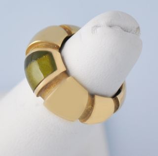 Mauboussin Nadja Green Peridot Solid 18K Gold Ring