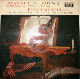 Saint Saens Violin Concertos Ricci Rudolf Decca Stereo LP