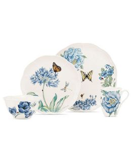 Lenox Dinnerware, Butterfly Meadow Blue 4 Piece Place Setting   Casual
