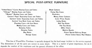1906 McLane Post Office Furnishings Catalog
