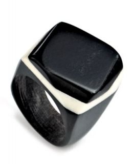 Heart of Haiti Jewelry, Black & White Horn Ring   Collections   for