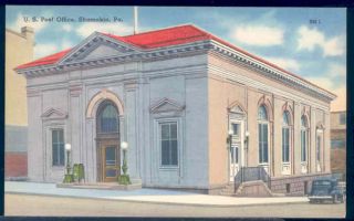 Shamokin, Pennsylvania, Post Office, Mebane Greeting Card Co No 68649